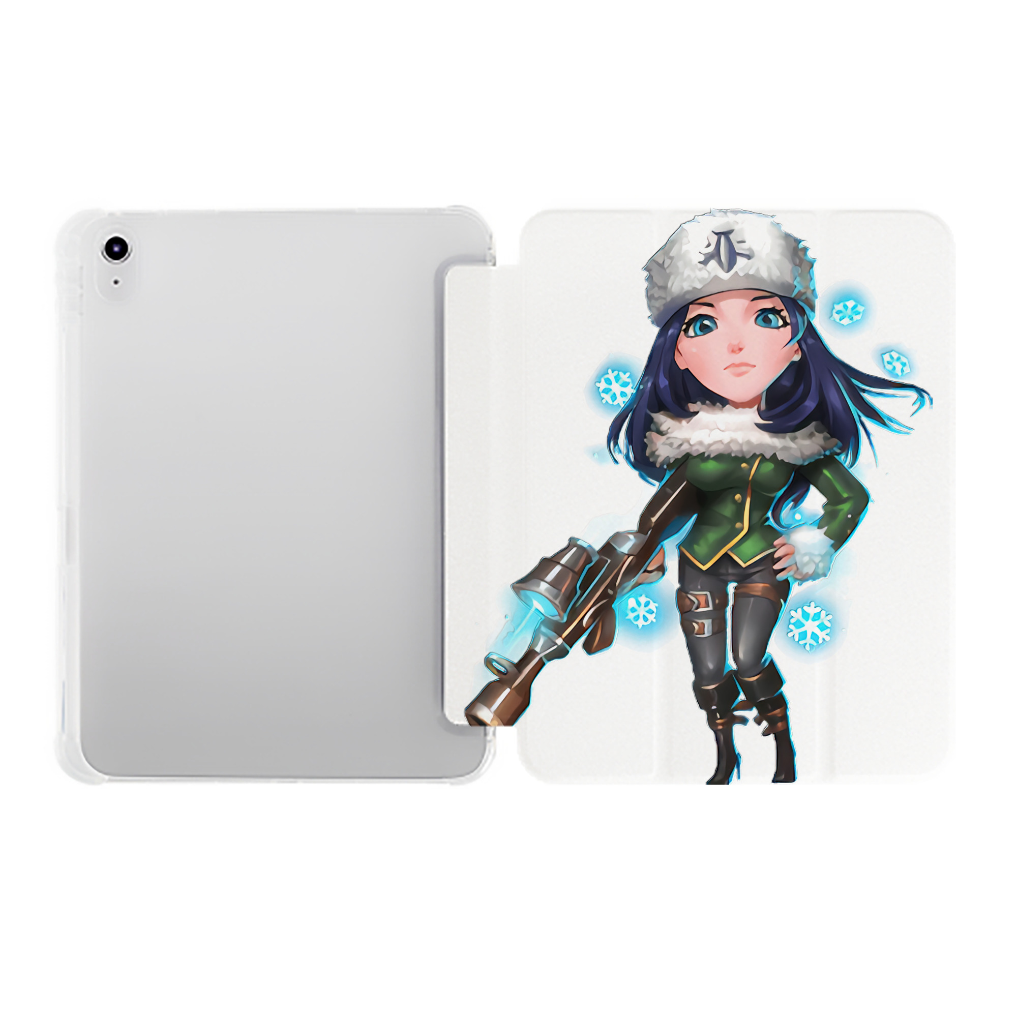 （画像用） リーグ・オブ・レジェンド League of Legends LOL IPad ケース ペン収納付き 三つ折りスタンド PUレザー×シリコン 対応機種9.5/10.5/10.9インチ